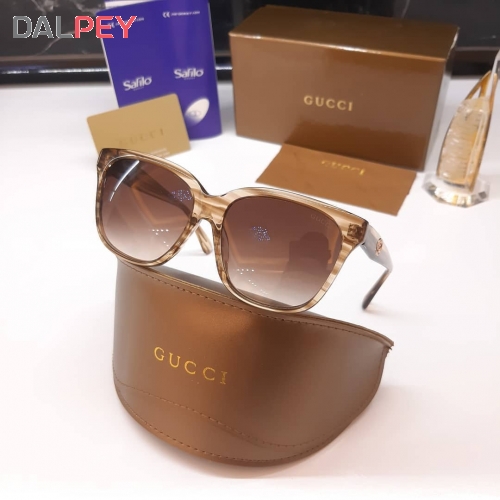 عینک آفتابی اورجینال زنانه گوچی ( GUCCI ) کد GG0800 - قهوه ای