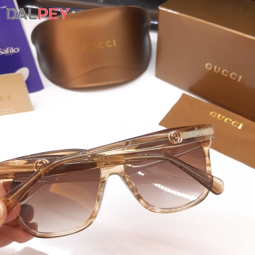 عینک آفتابی اورجینال زنانه گوچی ( GUCCI ) کد GG0800 - قهوه ای